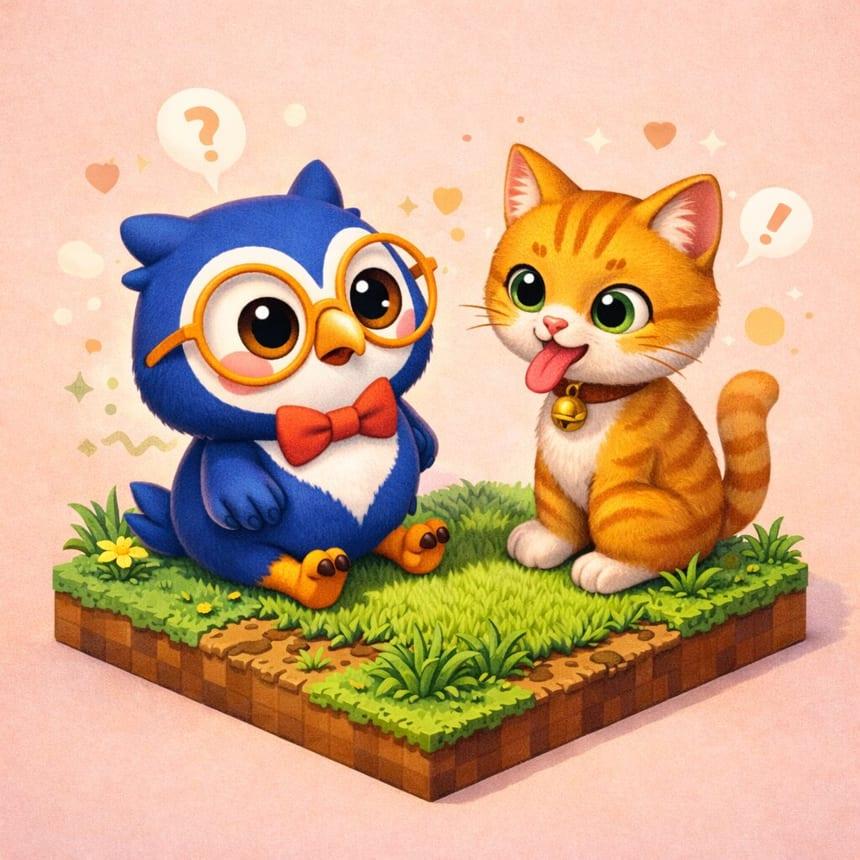 Illustration for “Donner sa langue au chat”